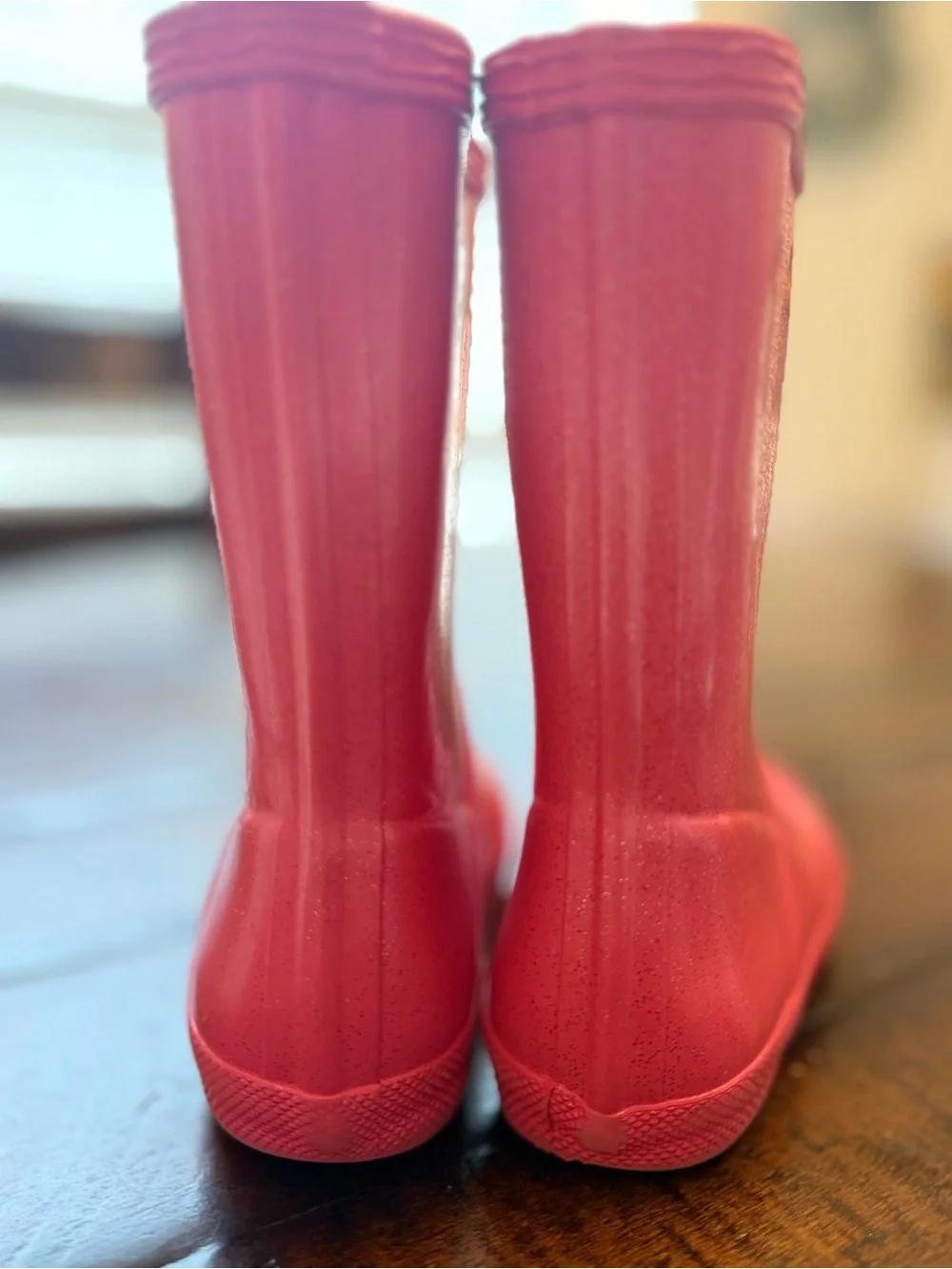 Hunter Hot Pink Sparkle Kids' Waterproof Rain Boots Size: 8T